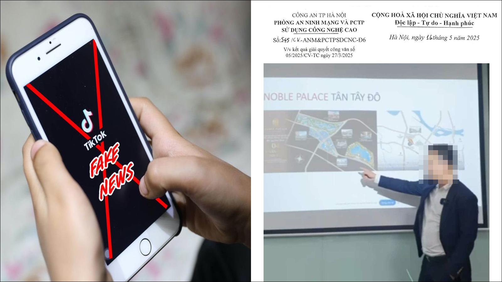 Công an xã Ô Diên xử phạt 02 trường hợp đăng thông tin sai sự thật về dự án Noble Noble Tay Thang Long trên địa bàn